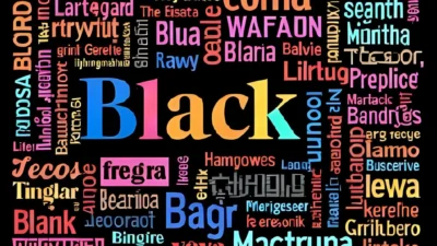 black in different languages
