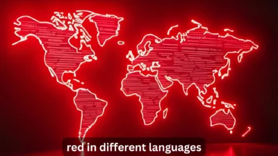red in different languages