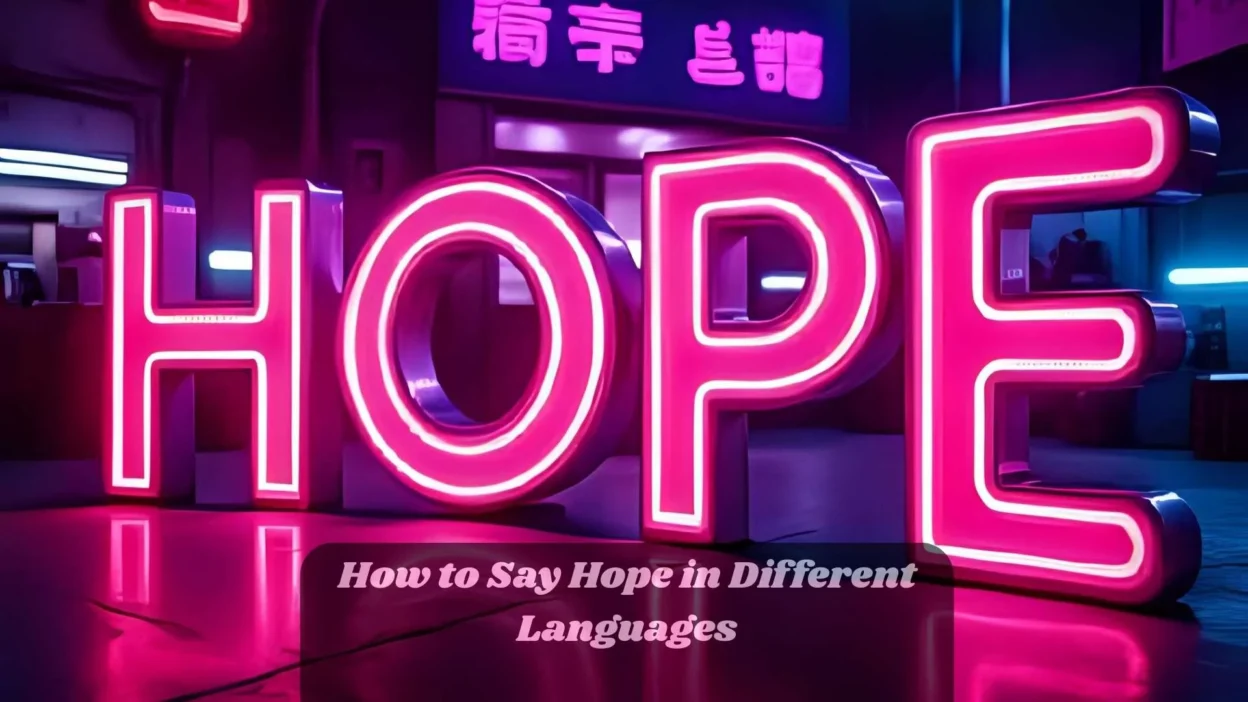How to Say Hope in Different Languages