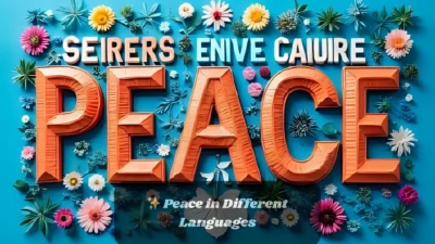 ✨ Peace in Different Languages