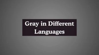 Gray in Different Languages