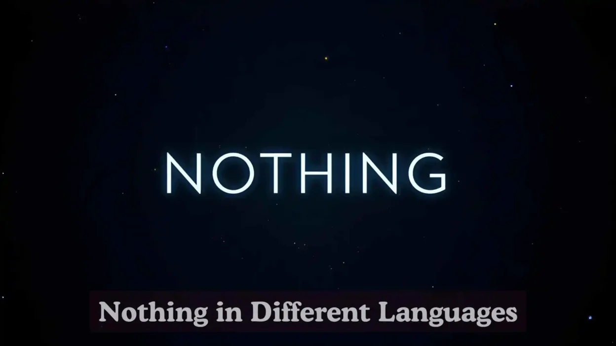 Nothing in Different Languages