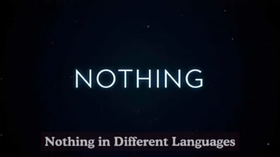 Nothing in Different Languages