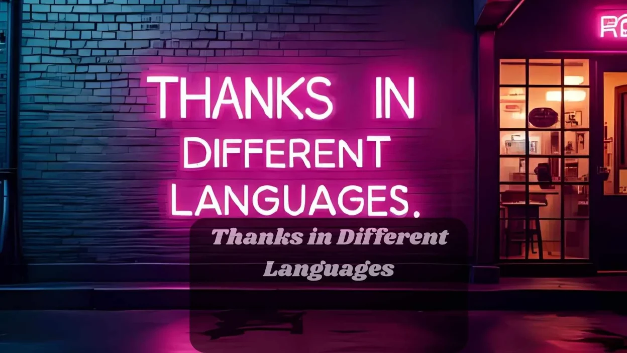Thanks in Different Languages