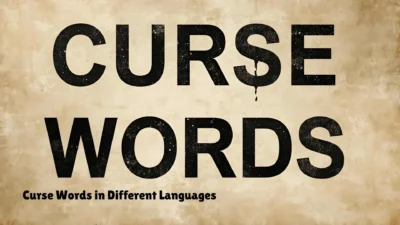 Curse Words in Different Languages