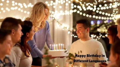 Happy Birthday in Different Languages