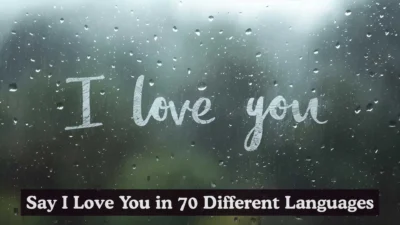 Say I Love You in 70 Different Languages