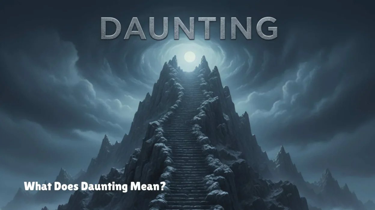 What Does Daunting Mean