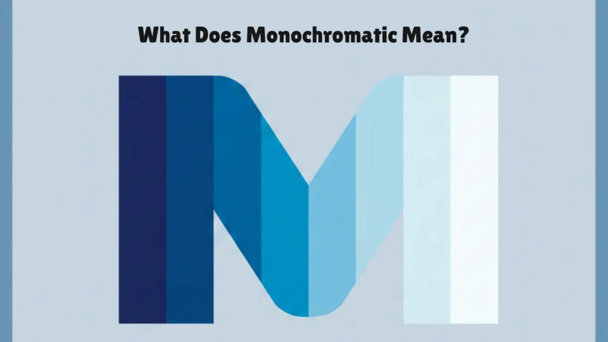 What Does Monochromatic Mean