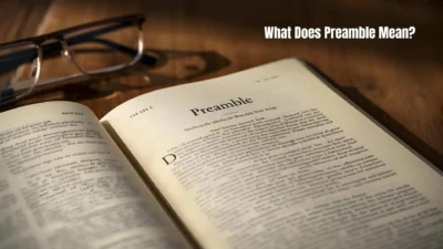 What Does Preamble Mean
